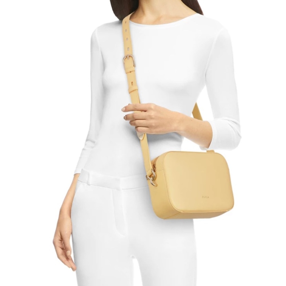 Furla Block Mini Leather Crossbody